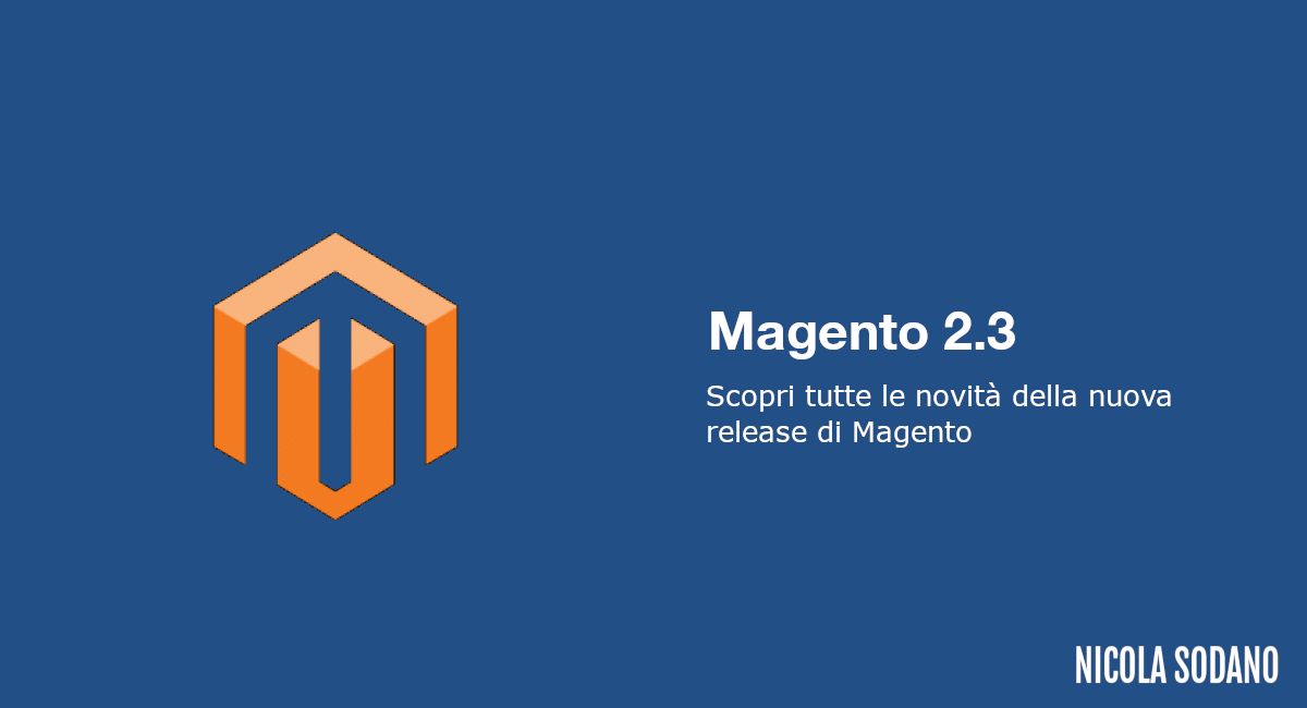 Novità Magento 2.3